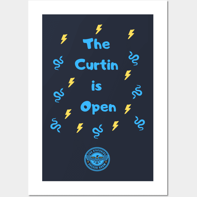 The Curtin is Open Wall Art by 14301 Productions